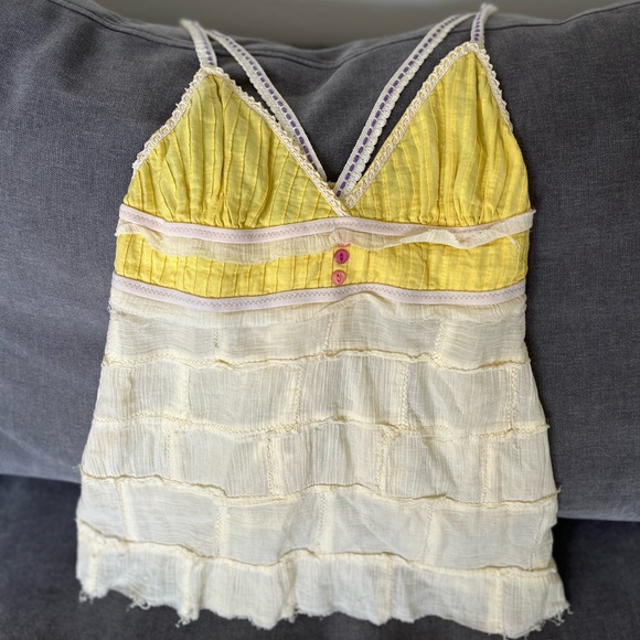 Free People Tops - Free People Yellow Tank